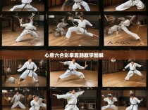 心意六合彩拳套路教学图解，让学习者掌握无懈可击的武术技巧