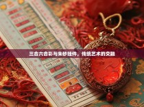 三合六合彩与朱砂挂件，传统艺术的交融