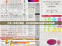 六合一彩统计模板，优化游戏策略与数据分析的利器