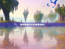 如何获取今天的免费资料?