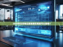 2025年日历每日属相表在哪里可以查看?