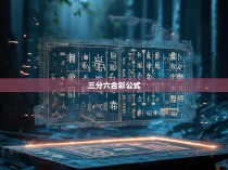 三分六合彩公式