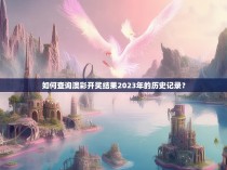 如何查询澳彩开奖结果2023年的历史记录？