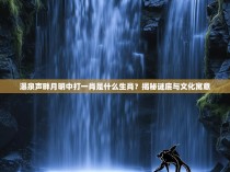 瀑泉声畔月明中打一肖是什么生肖？揭秘谜底与文化寓意