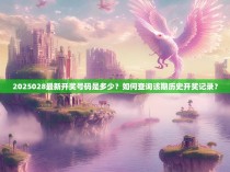 2025028最新开奖号码是多少？如何查询该期历史开奖记录？