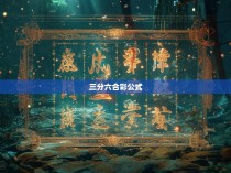 三分六合彩公式