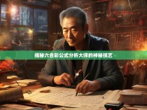 揭秘六合彩公式分析大师的神秘技艺