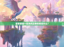 管家婆猜一生肖的正确答案是什么？