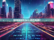 如何查询加拿大pc2.8的开奖结果？