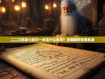 二二三四连七码打一肖是什么生肖?详细解析答案来源