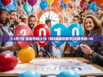 1.3月1日 主选号码:310 1和3组成的数字)次选号码:30