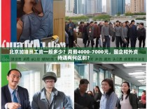 北京加油员工资一般多少？月薪4000-7000元，国企和外资待遇有何区别？