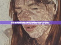 管家婆期期免费公开的网址在哪里可以找到？