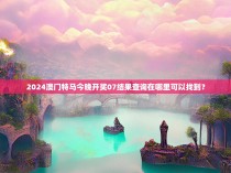 2024澳门特马今晚开奖07结果查询在哪里可以找到？