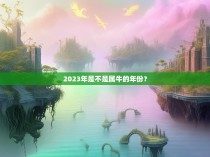 2023年是不是属牛的年份？