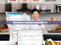 管家婆云ERP网店版支持哪些电商平台？