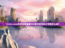 13262.com开奖结果查询163期中奖号码分布图怎么看？