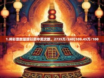 1.将彩票数量除以总中奖次数,2735万/240)109.45万/1000