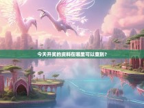 今天开奖的资料在哪里可以查到?