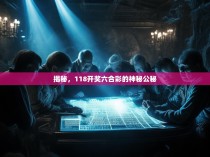 揭秘，118开奖六合彩的神秘公秘