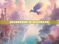 如何正确使用管家婆一票一码100功能在济南？