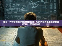 那么，六合彩的数学原理是什么呢？它的大奖的概率主要受到以下几个因素的影响