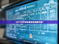 233149开奖结果是否准确可靠？