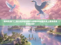 如何在澳门二四六天天彩资料大全网49hk蓝月亮上查询历史开奖记录？