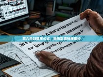 写六合彩数学公式，揭示彩票神秘面纱