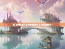 澳门神算三肖三码必开网站官网是骗局吗?