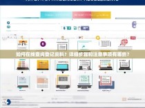 如何在线查询登记资料？详细步骤和注意事项有哪些？