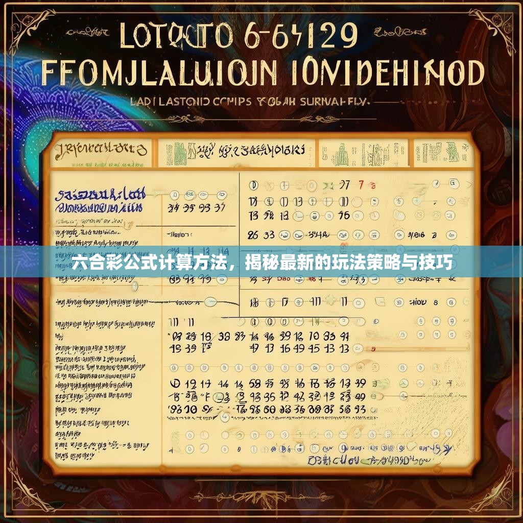 六合彩公式计算方法，揭秘最新的玩法策略与技巧