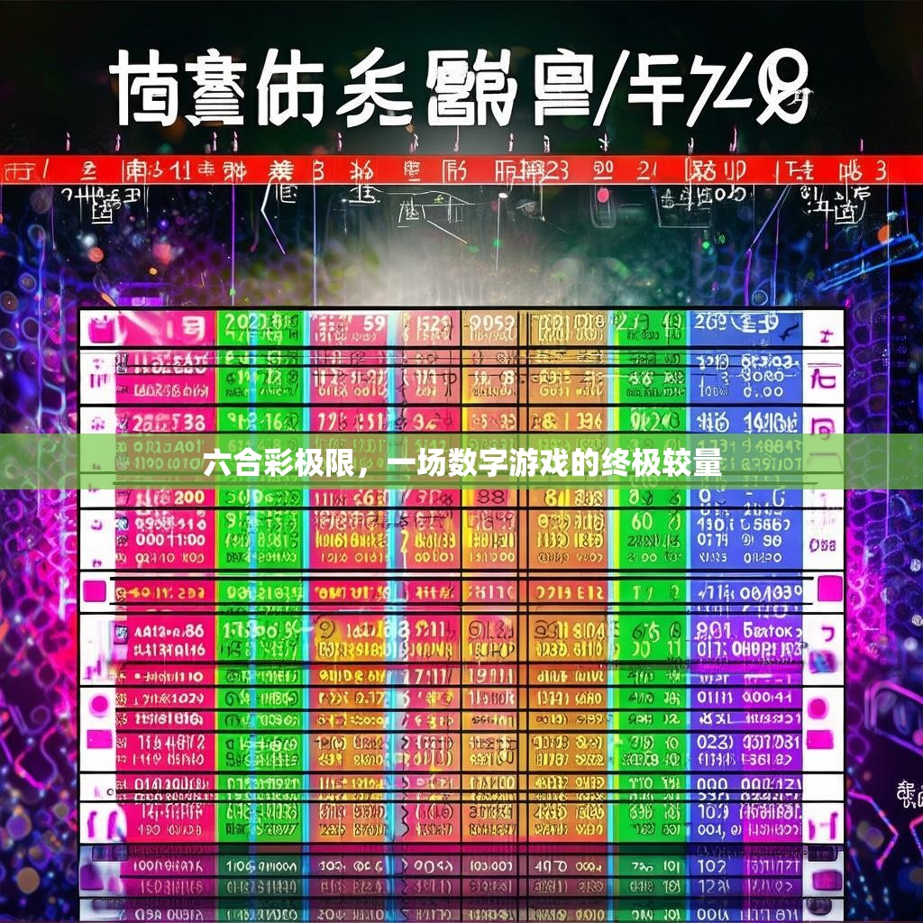 六合彩极限，一场数字游戏的终极较量