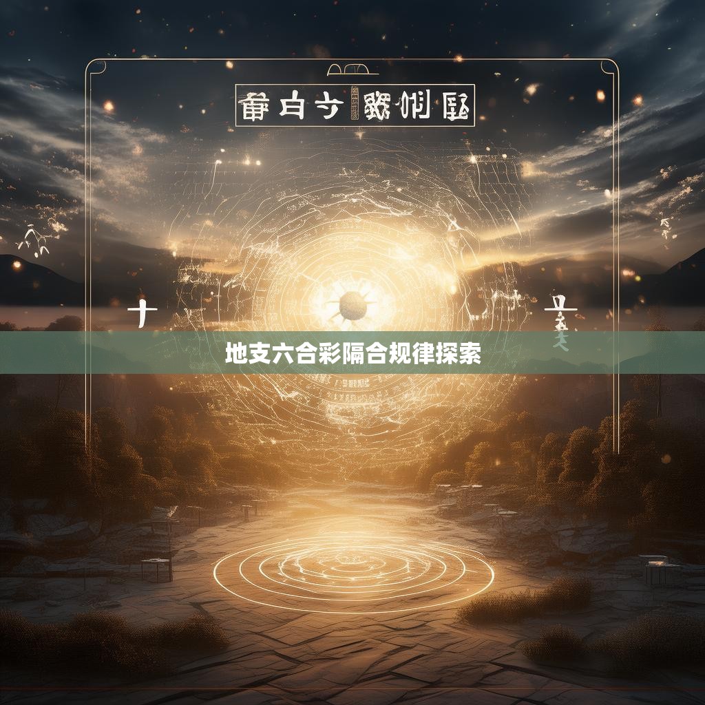 地支六合彩隔合规律探索