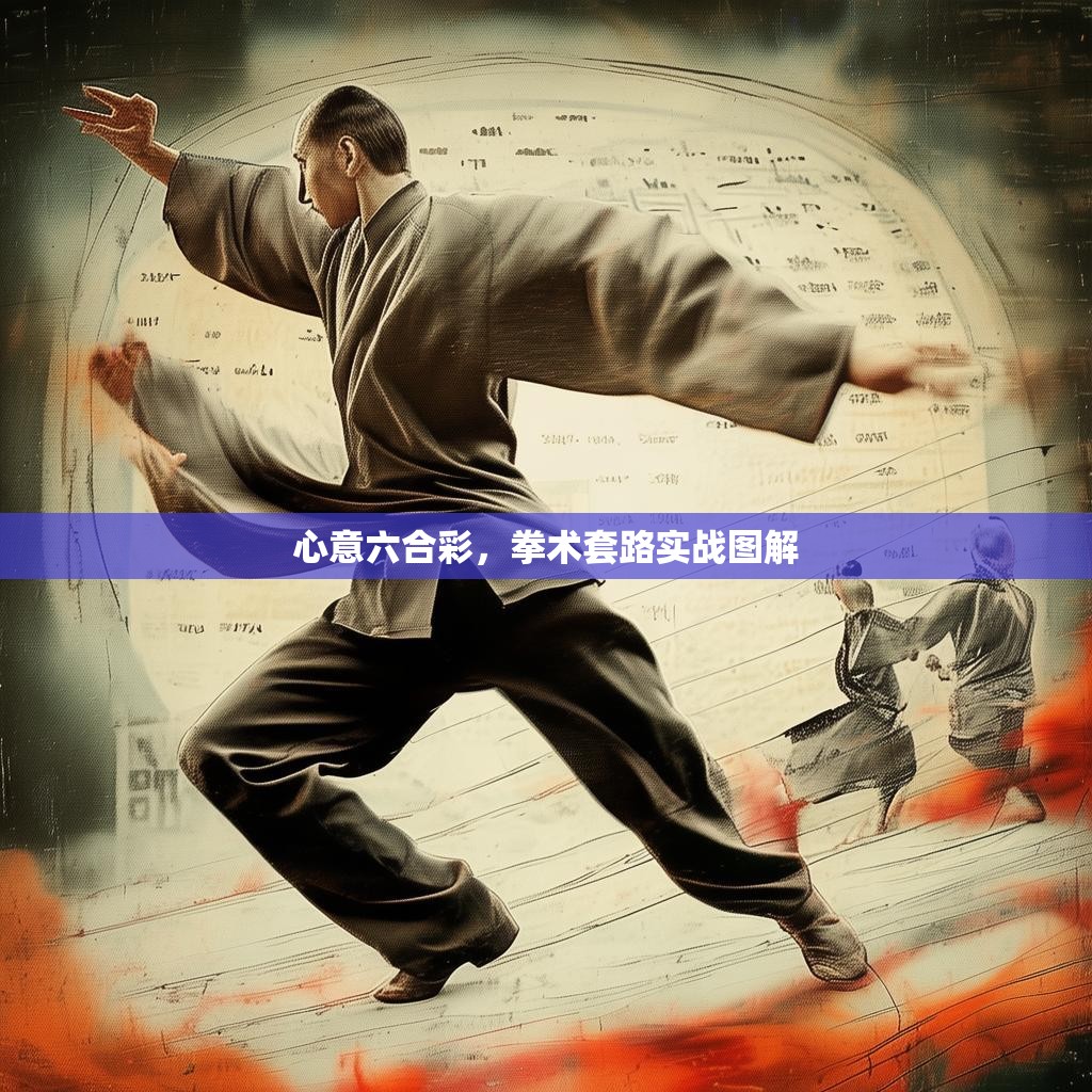 心意六合彩，拳术套路实战图解