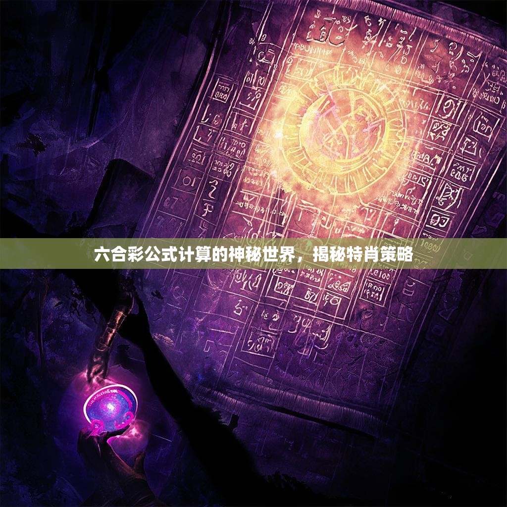六合彩公式计算的神秘世界，揭秘特肖策略