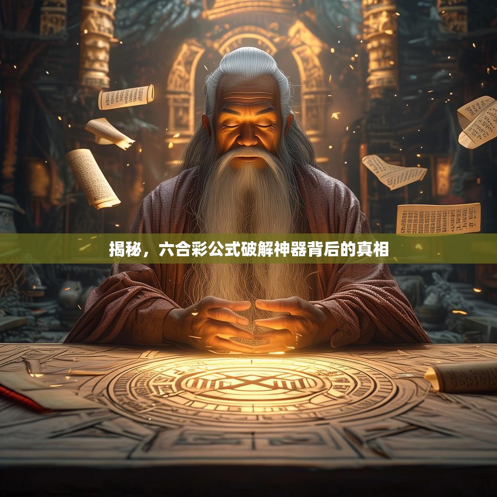 揭秘，六合彩公式破解神器背后的真相