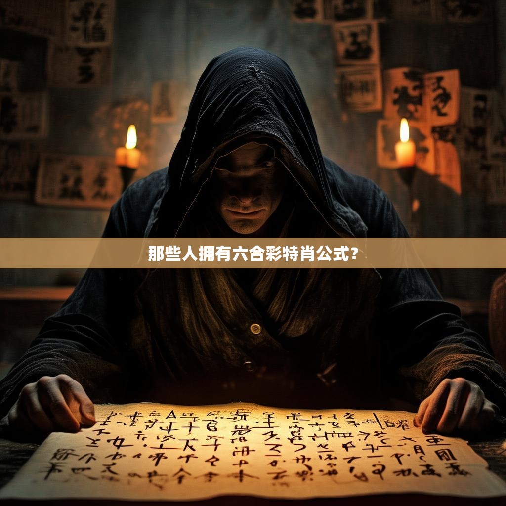 那些人拥有六合彩特肖公式？