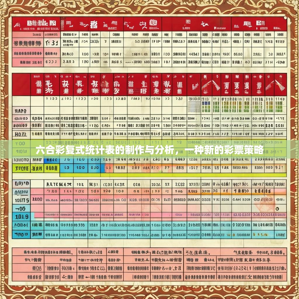 六合彩复式统计表的制作与分析，一种新的彩票策略