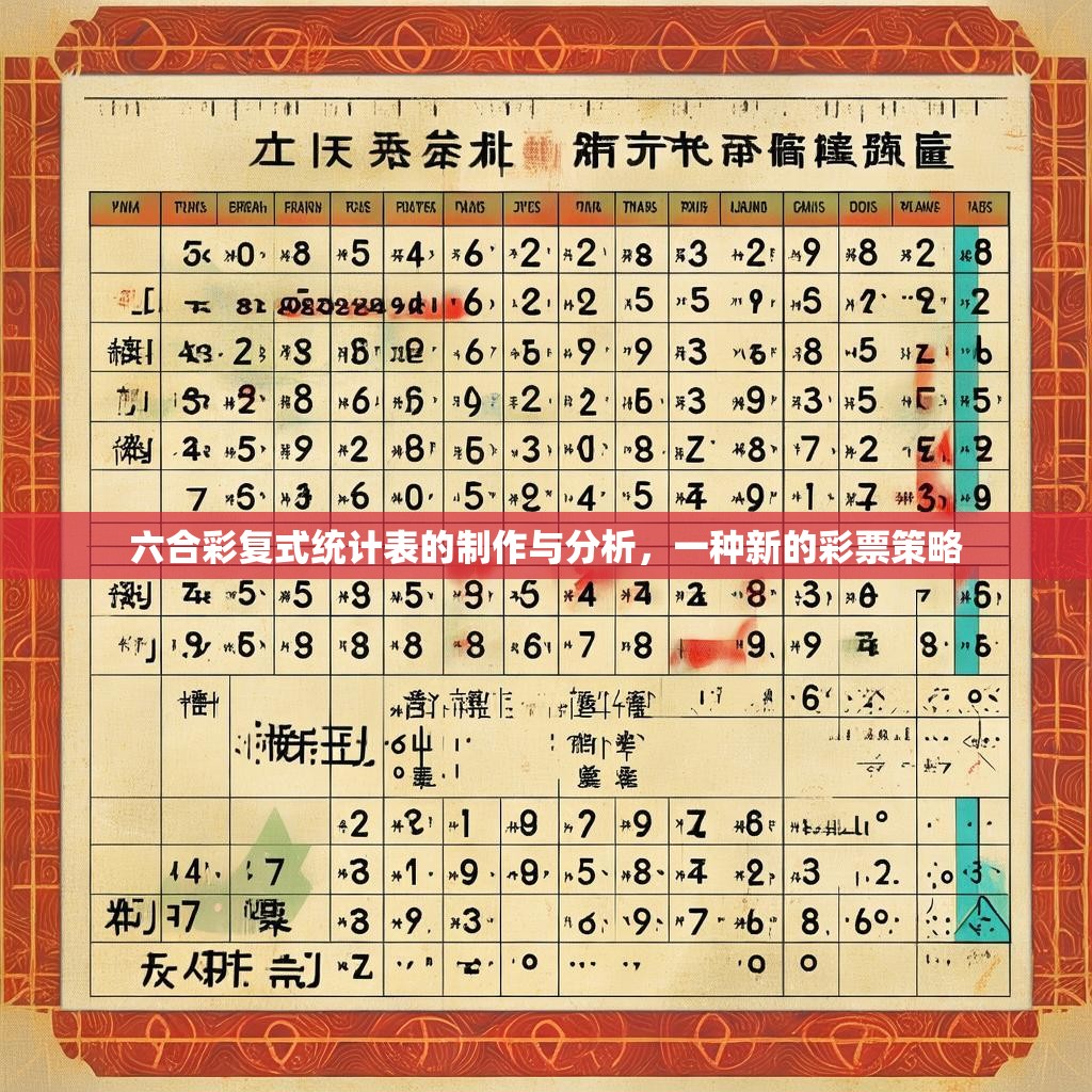 六合彩复式统计表的制作与分析，一种新的彩票策略