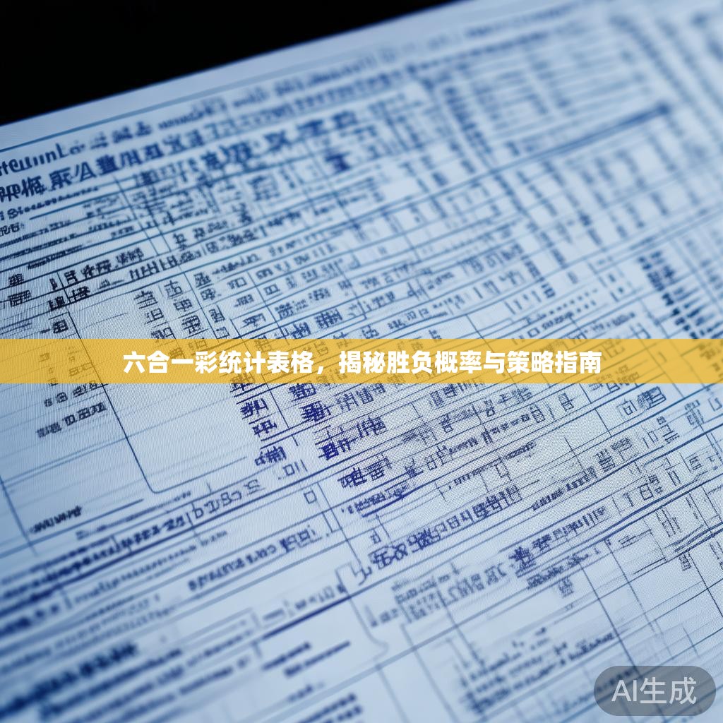 六合一彩统计表格，揭秘胜负概率与策略指南