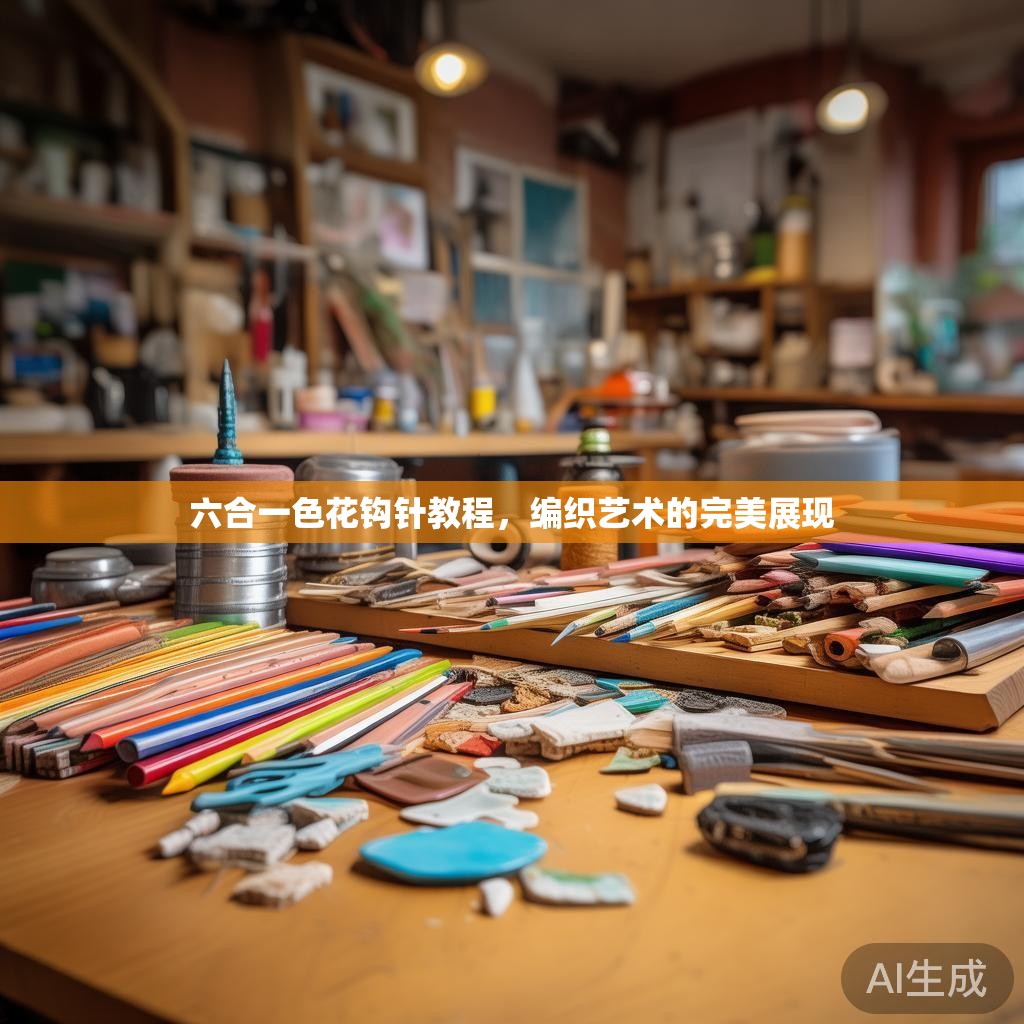 六合一色花钩针教程，编织艺术的完美展现