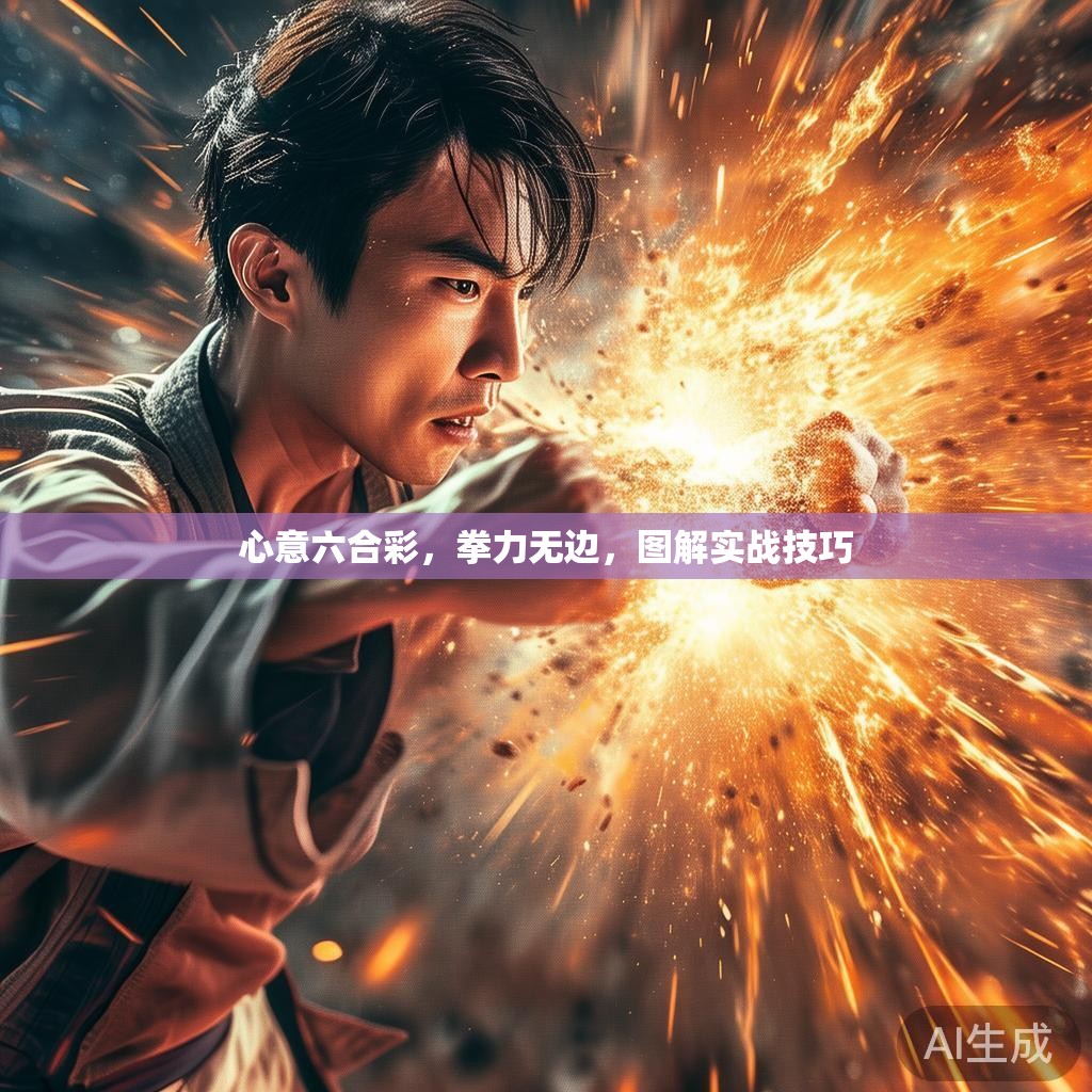 心意六合彩，拳力无边，图解实战技巧