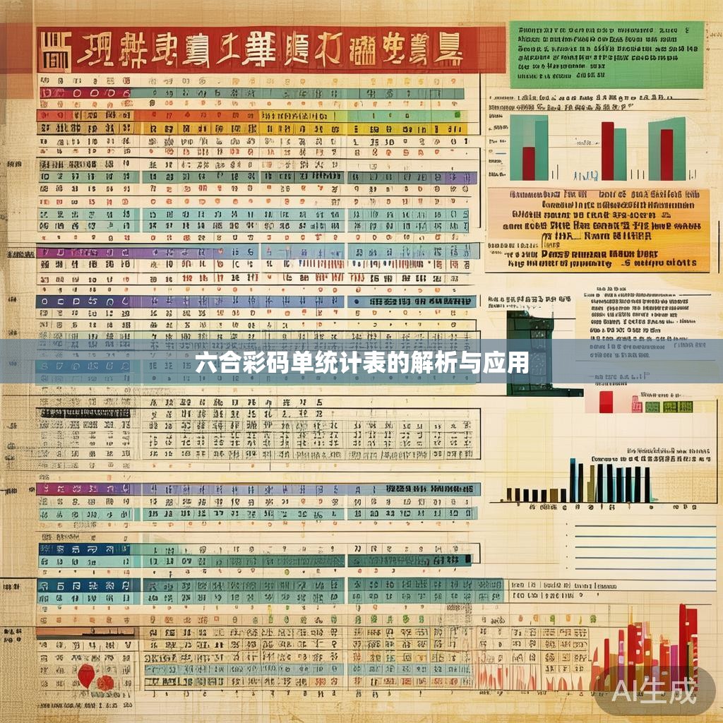 六合彩码单统计表的解析与应用