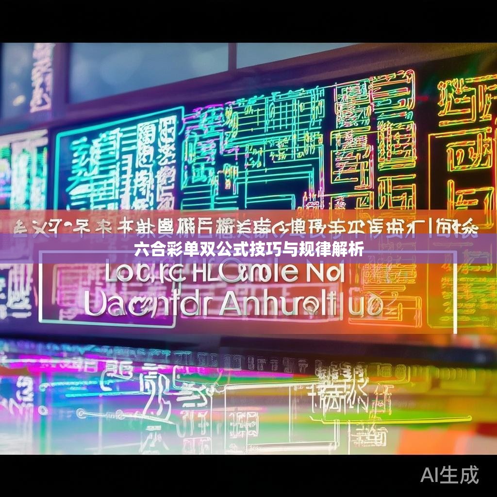 六合彩单双公式技巧与规律解析
