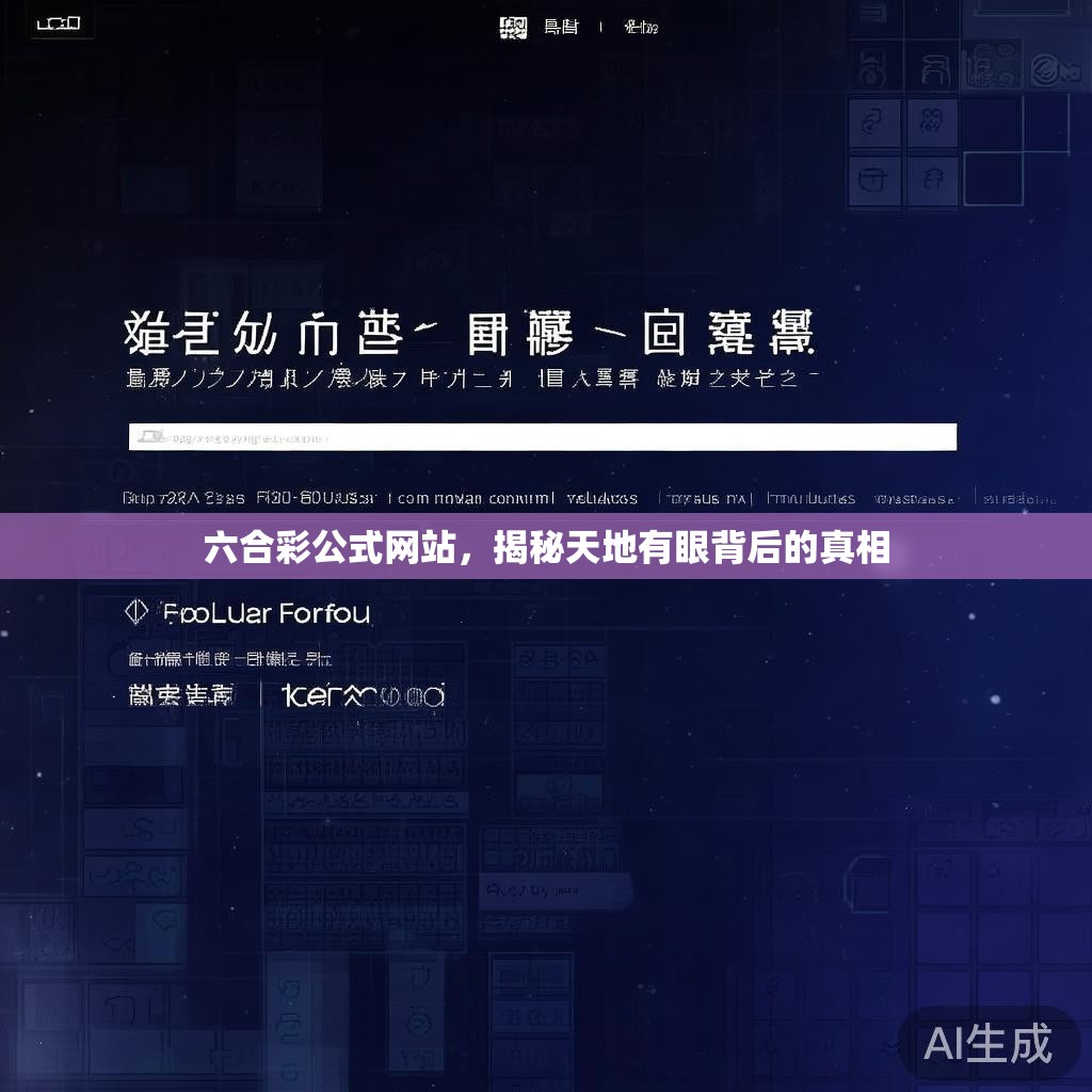 六合彩公式网站，揭秘天地有眼背后的真相