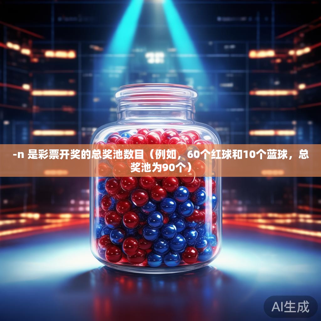 -n 是彩票开奖的总奖池数目(例如,60个红球和10个蓝球,总奖池为90个) -n 是彩票开奖的总奖池数目(例如,60个红球和10个蓝球,总奖池为90个)