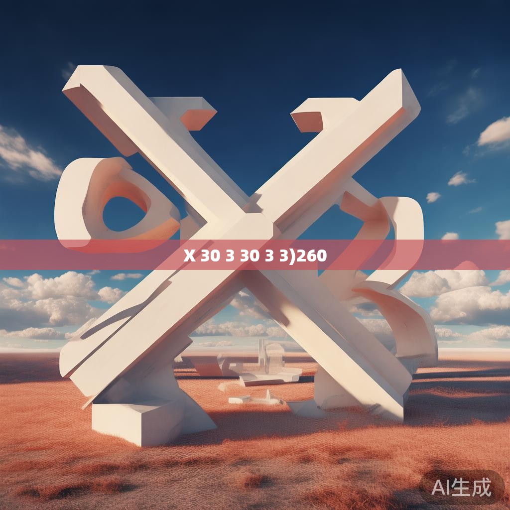 X 30 3 30 3 3)260