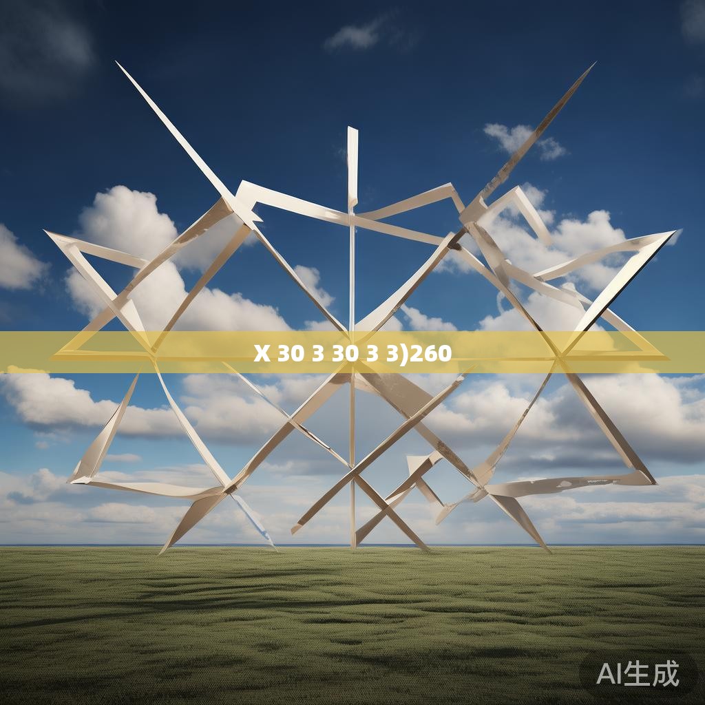 X 30 3 30 3 3)260