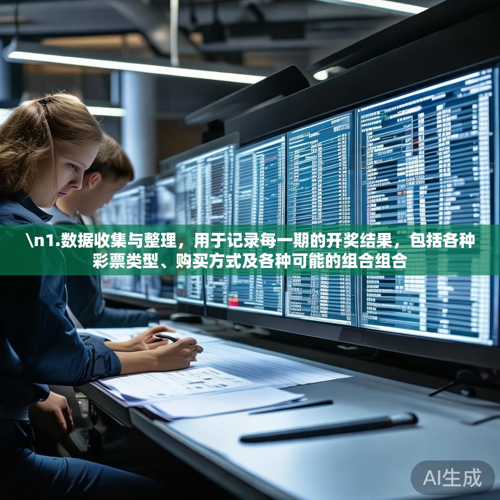 \n1.数据收集与整理，用于记录每一期的开奖结果，包括各种彩票类型、购买方式及各种可能的组合组合